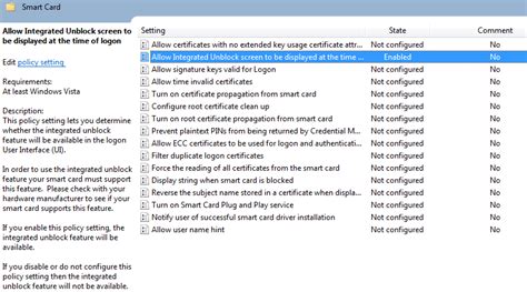 smart card pin policy|Smart Card Group Policy and Registry Settings.